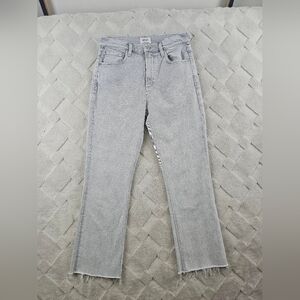 CITIZENS OF HUMANITY Isola Bootcut Jean Womens 26 Gray Denim Fray Hem